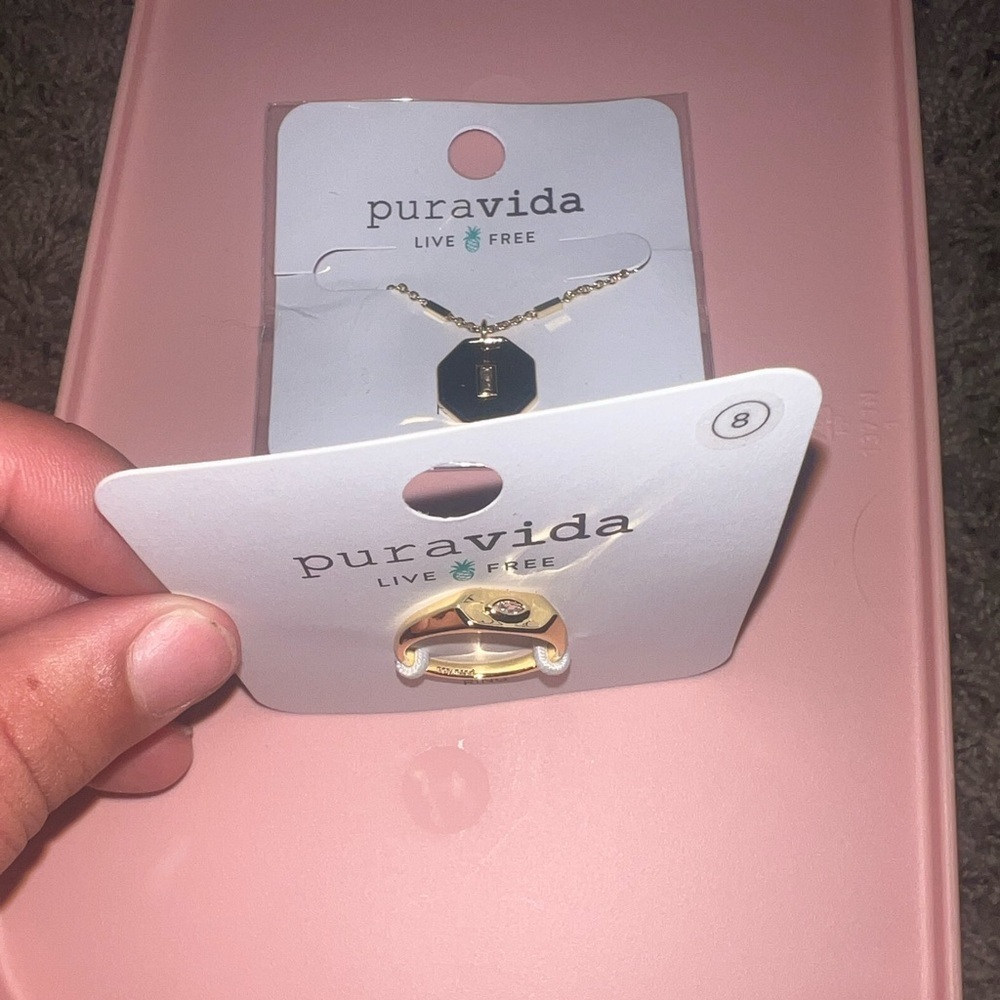 Pura Vida Necklace and Ring Set - Picture 2 of 3